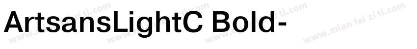 ArtsansLightC Bold字体转换